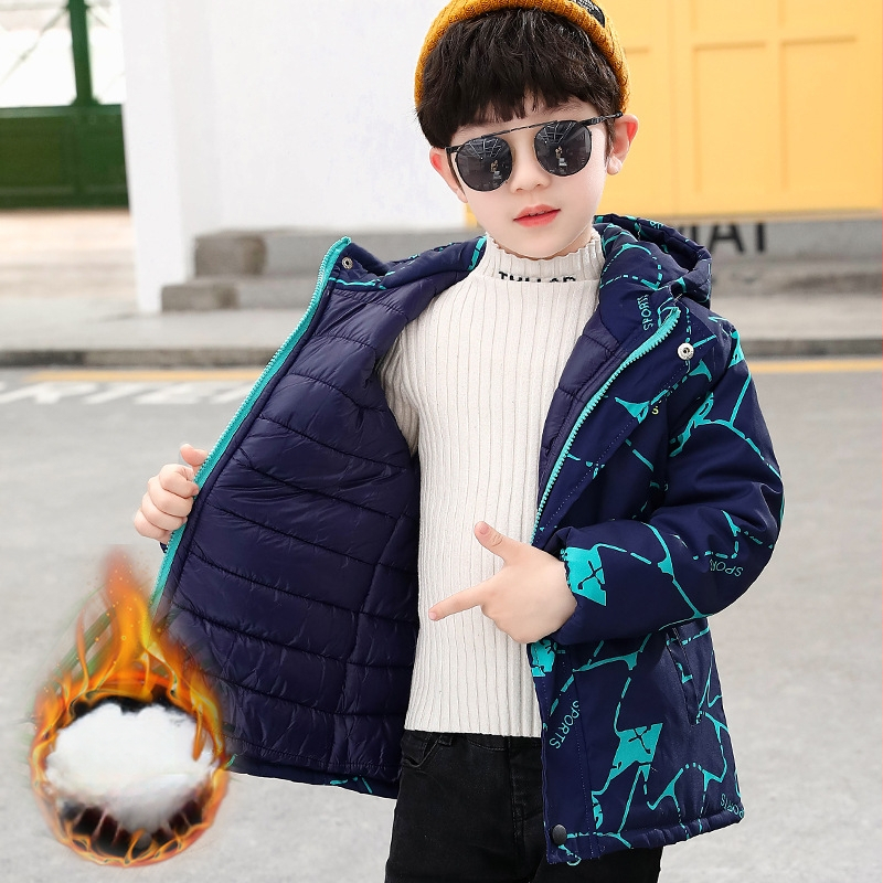 Αντιανεμικό για αγόρια, φθινοπωρινό και χειμερινό μπουφάν 2025, βαμβακερό παλτό με επένδυση, για αγόρια, 13 ετών και μεγαλύτερα παιδιά, παχύ και ζεστό