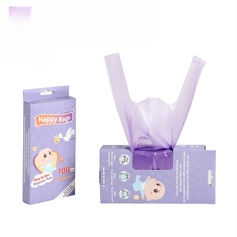 Φορητές πάνες μιας χρήσης για διασυνοριακές εκρήξεις, υγρή σακούλα σκουπιδιών, τσάντα συλλογής πάνες με γεύση, γιλέκο, τσάντα πάνες για μωρά