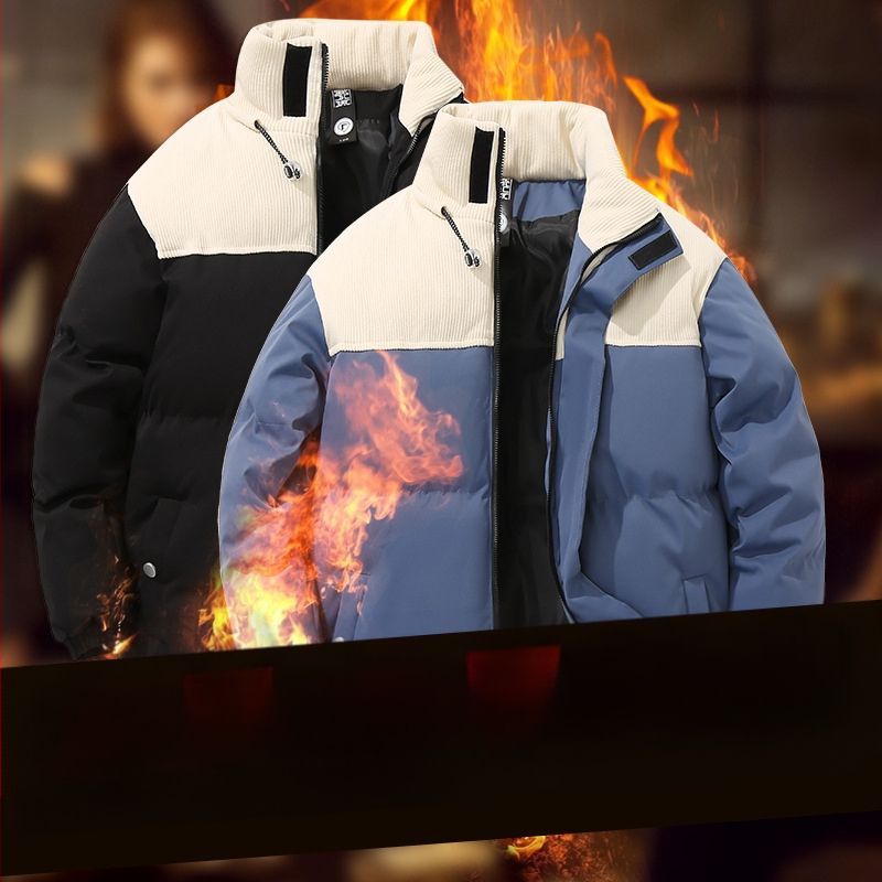 Детско памучно палто за есен и зима Ново ватирано удебелено памучно палто с яка стойка, момчешко памучно яке, красиво памучно палто от една част, доставка