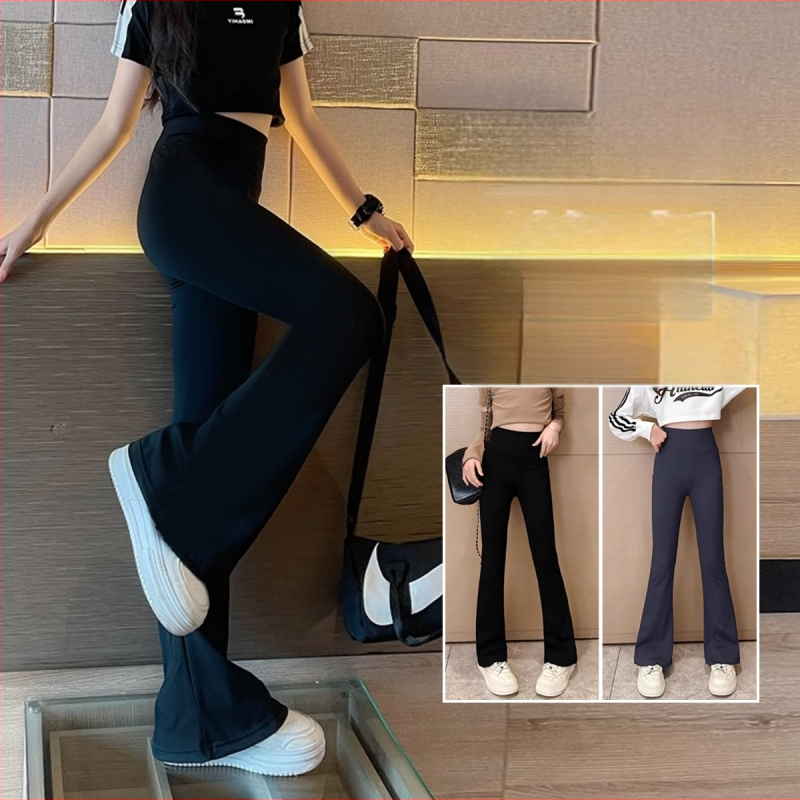 Kevad- ja sügisuued tüdrukute haipüksid Tüdrukute suurtele poistele Trendikad laienevad püksid Moodsad slitterpüksid Tüdrukute trendikad laiad püksid