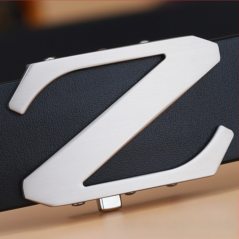 Cezhraničný najpredávanejší pánsky kožený opasok prvej vrstvy, osobnosť, ležérny, formálny, obchodný, list, automatický opasok na nohavice, generácia vlasov