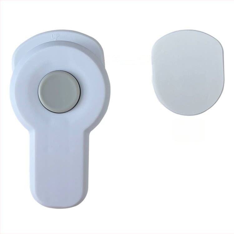 Orkaitės durelių ir langų buitinės saugos spynos spintelės stalčiui mikrobangų krosnelei, apsaugančiai nuo atidarymo, be perforatoriaus, vaikams, kūdikiams, fiksuota apsauginė spyna