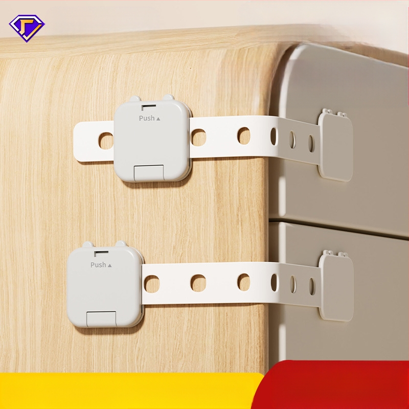 Детска предпазна ключалка за чекмедже, за да се предотврати отварянето на шкафа от бебе, предпазна ключалка против прищипване за бебе, заключване на вратата на бебешкия шкаф