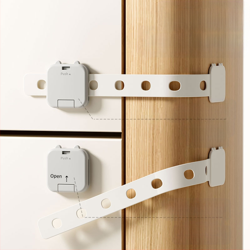 Детска предпазна ключалка за чекмедже, за да се предотврати отварянето на шкафа от бебе, предпазна ключалка против прищипване за бебе, заключване на вратата на бебешкия шкаф