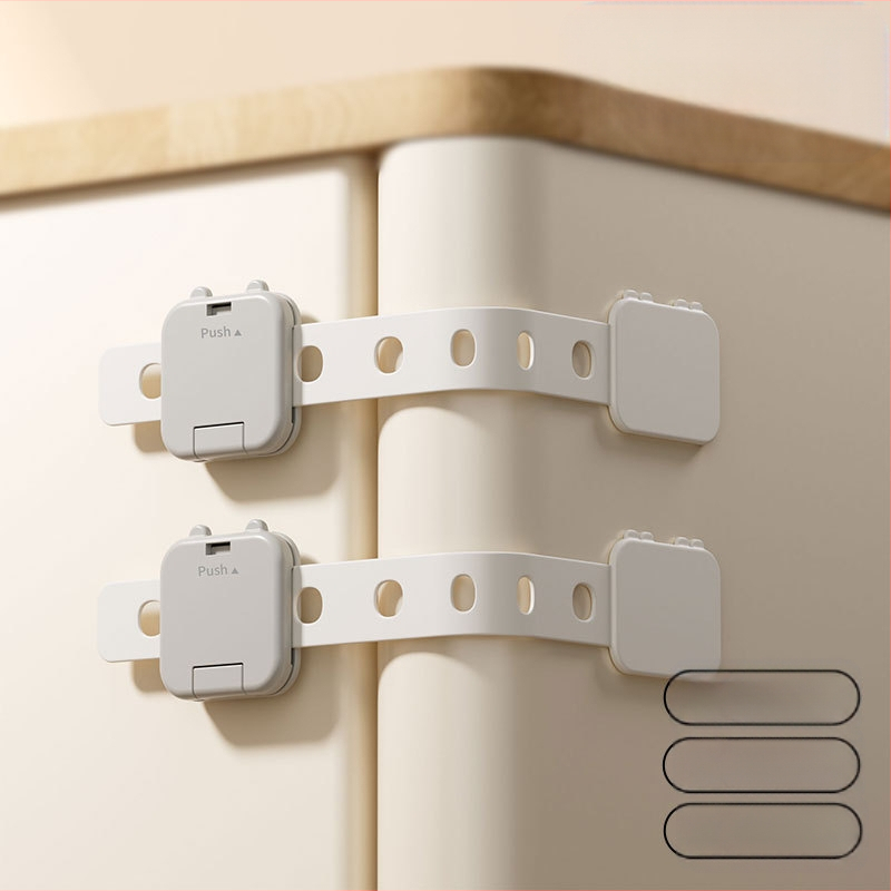 Детска предпазна ключалка за чекмедже, за да се предотврати отварянето на шкафа от бебе, предпазна ключалка против прищипване за бебе, заключване на вратата на бебешкия шкаф
