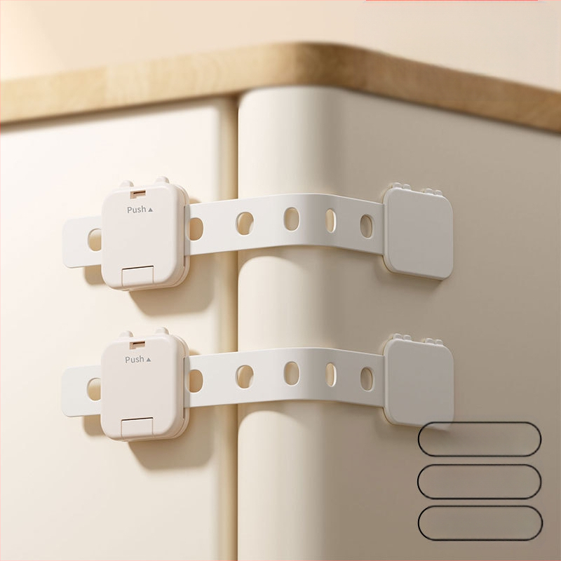 Детска предпазна ключалка за чекмедже, за да се предотврати отварянето на шкафа от бебе, предпазна ключалка против прищипване за бебе, заключване на вратата на бебешкия шкаф