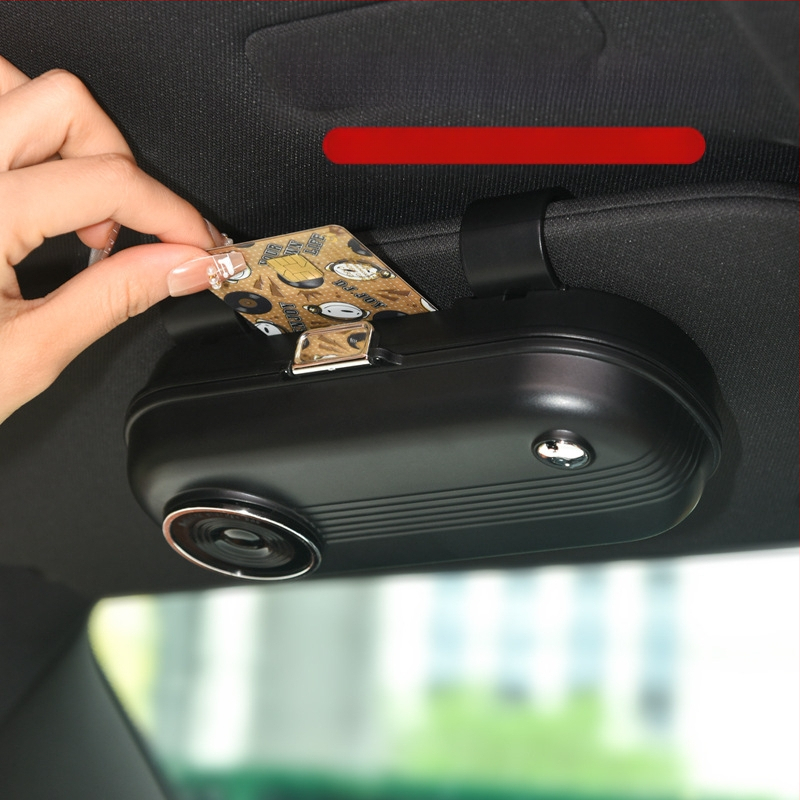 Κουτί γυαλιών αυτοκινήτου αξεσουάρ αυτοκινήτου κλιπ γυαλιών ηλίου πολυλειτουργικό καθολικό γυαλιών ηλίου βολικό κουτί αποθήκευσης