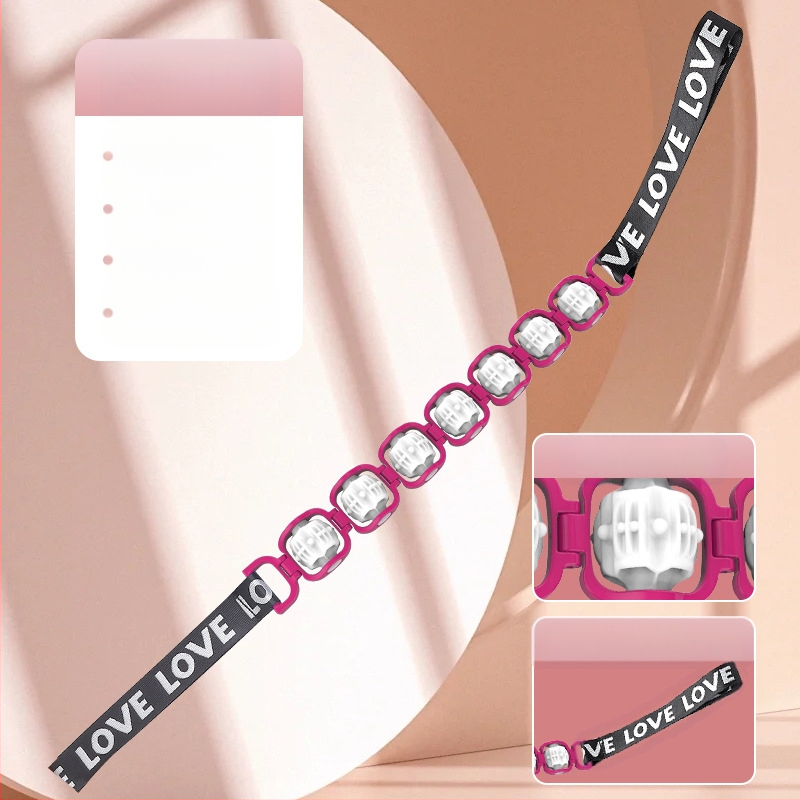 Daugiafunkcis masažuoklis su nuimamu voleliu, skirtas gilinti meridianus, atviras pečių plotis, rankinis volelis nugarai