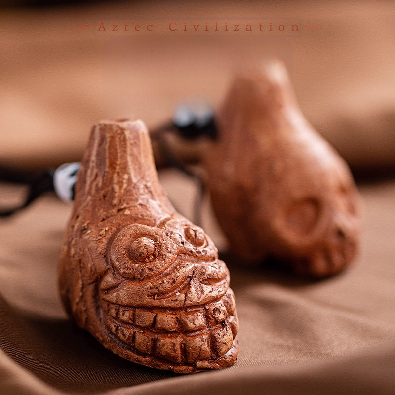 Asteekide mini keraamika flööt puhas keraamika mudavile Kun dekompressiooni naljavilel õudus ulgumine trikimänguasi