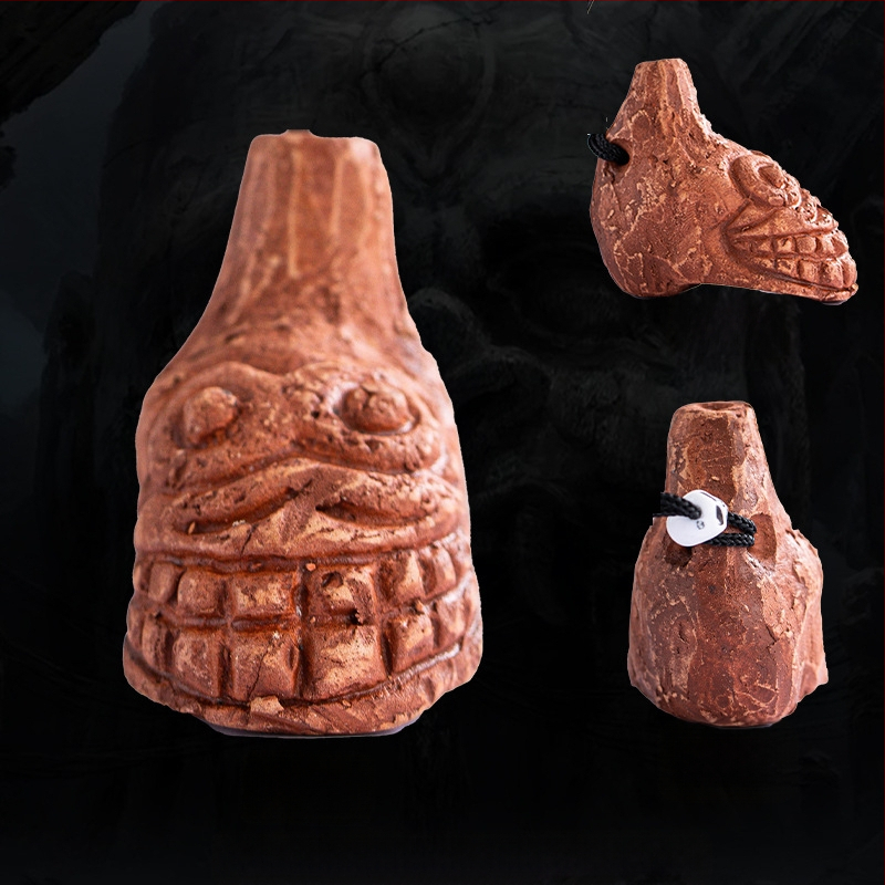 Asteekide mini keraamika flööt puhas keraamika mudavile Kun dekompressiooni naljavilel õudus ulgumine trikimänguasi