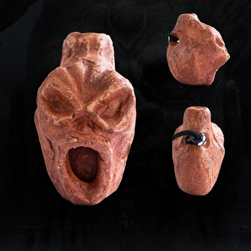 Asteekide mini keraamika flööt puhas keraamika mudavile Kun dekompressiooni naljavilel õudus ulgumine trikimänguasi