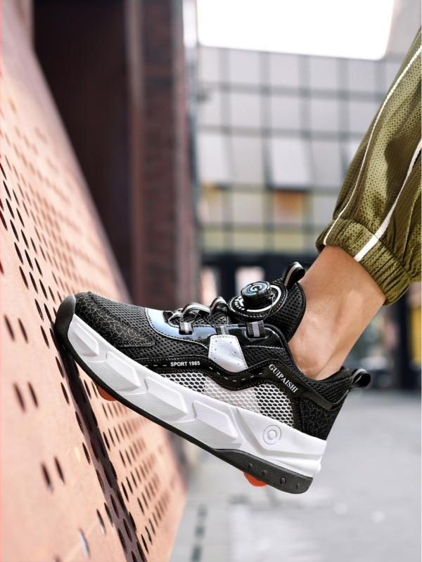 Studentams skirti „Heelloo“ bateliai, keturračiai, vaikiški pačiūžos, vyriški ir moteriški, automatiniai bateliai su ratukais, urmu sandėlyje.