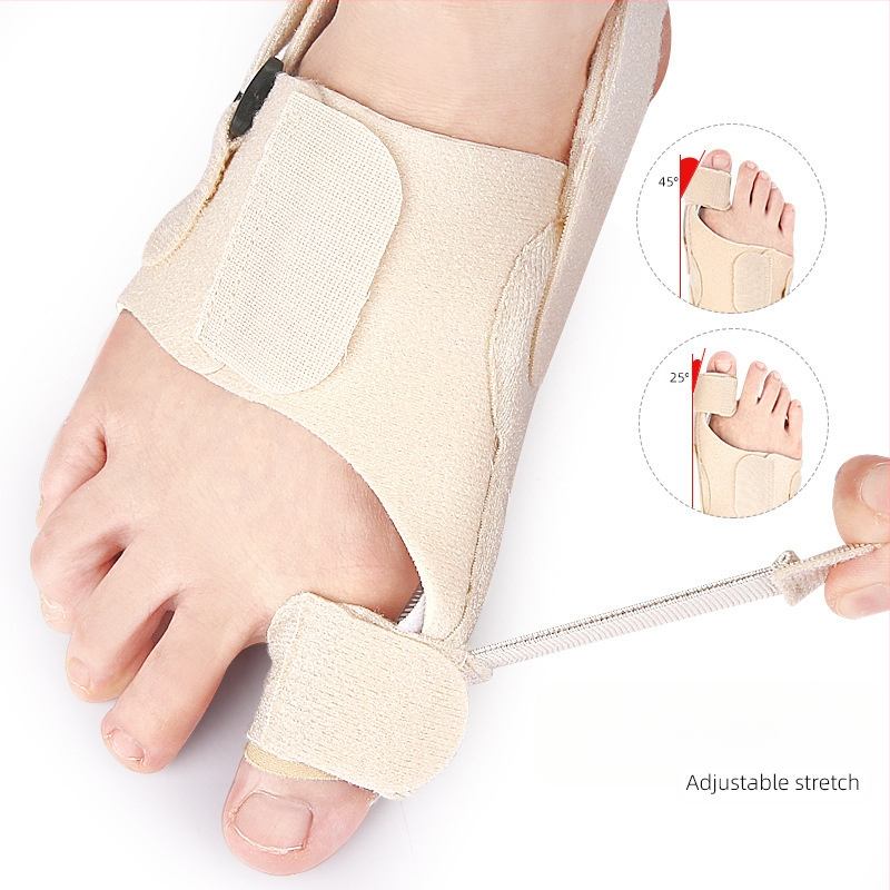 Varvaste fikseerimisvöö, pöidla valgus, suure jala luu eend, kattuv varvaste eraldaja, päeval ja öösel reguleeritava pingega jalakaitse