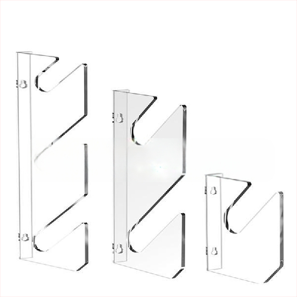1 чифт акрилни стойки за скейтборд, стенен монтаж, хоризонтална стойка за съхранение на скутери, стойка за лонгборд