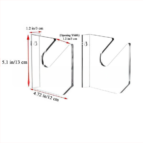 1 чифт акрилни стойки за скейтборд, стенен монтаж, хоризонтална стойка за съхранение на скутери, стойка за лонгборд