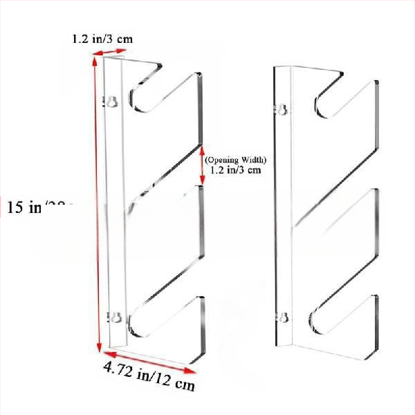 1 чифт акрилни стойки за скейтборд, стенен монтаж, хоризонтална стойка за съхранение на скутери, стойка за лонгборд