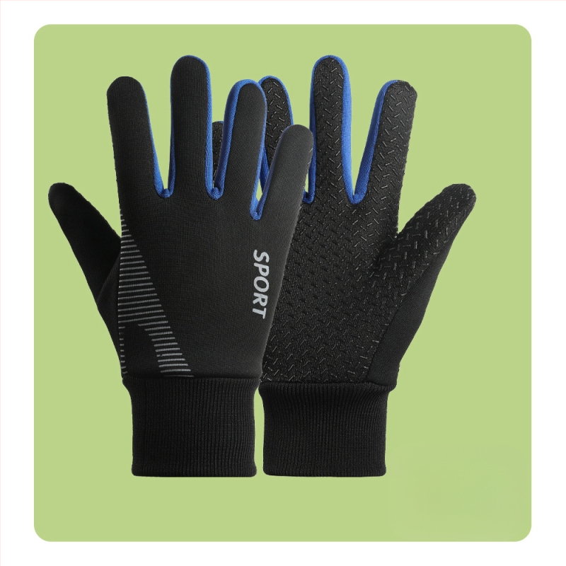 Vaikiškos pirštinės berniukams, atsparios vėjui, slidinėjimui, sniegui, vandeniui, su vilnos pamušalu, neslystančios, šiltos žieminės berniukų dviračių pirštinės