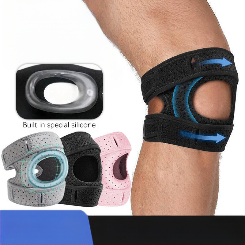 Patella Band Sport põlvekaitse Põlveliigese kaitsja Jooksuspordi hüppenöör Patella kaitsja Reguleeritav põlvekaitse