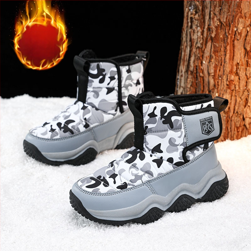 Vaikiški sniego batai mergaitėms, nauji, su vilnos pamušalu, dideli, medvilniniai batai, vandeniui atsparūs, šilti, medvilniniai batai