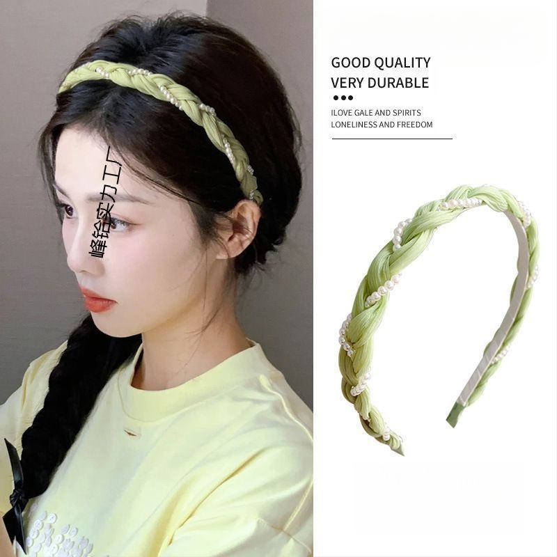 Keeratud pärlitega peapael naistele, suvine temperament, pressitud juuste koobas, metsahaldja juuste kimp, värsked ja kallid juukseaksessuaarid