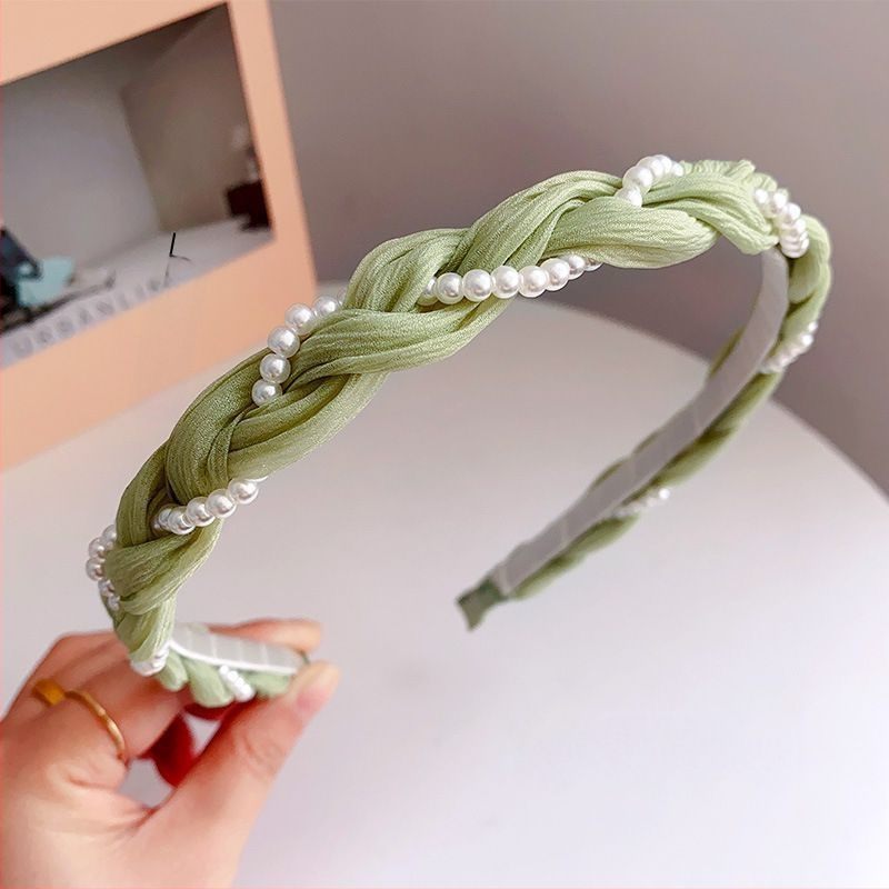 Keeratud pärlitega peapael naistele, suvine temperament, pressitud juuste koobas, metsahaldja juuste kimp, värsked ja kallid juukseaksessuaarid