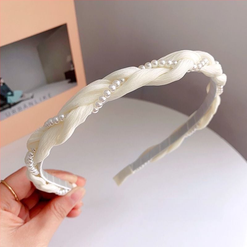 Keeratud pärlitega peapael naistele, suvine temperament, pressitud juuste koobas, metsahaldja juuste kimp, värsked ja kallid juukseaksessuaarid