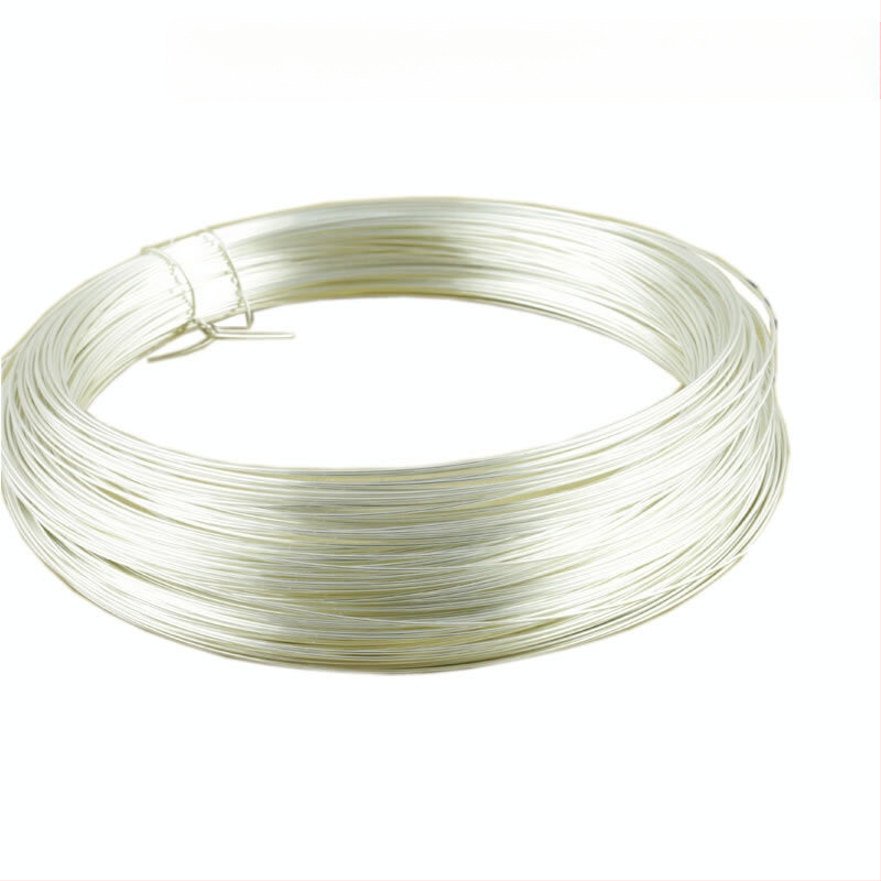 Yb metāla 925 sudraba DIY cietās rotaslietas sudraba stieple sudraba stieple 0,3-1 mm apzeltīta sudraba aksesuāri zelta un sudraba stieple