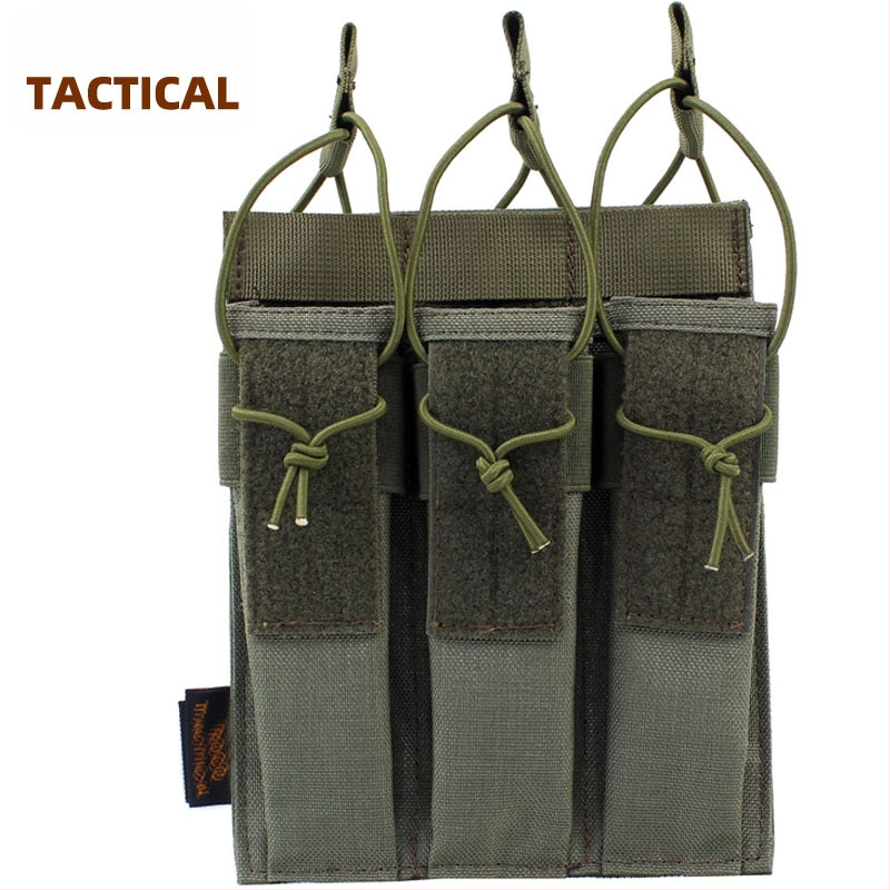 Taktinis trigubas krepšys mp5 Dagger taktinė liemenė Molle vice krepšys arp9 greito užtraukimo rinkinys