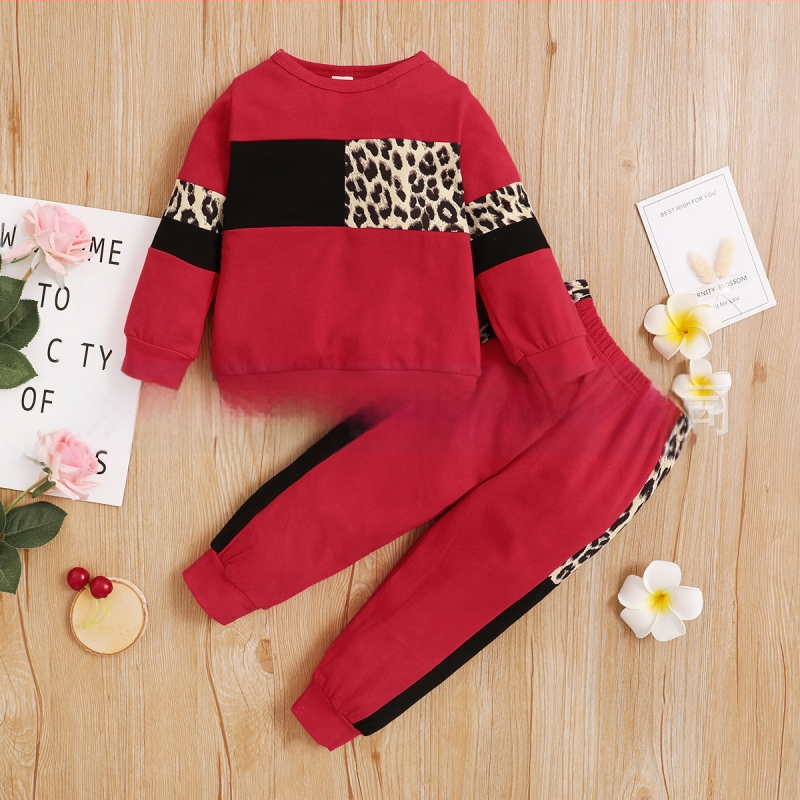 eaby AliExpress Amazon ins plahvatusohtlik puhas puuvilla leoparditrükiga komplekt kolmes värvitoonis