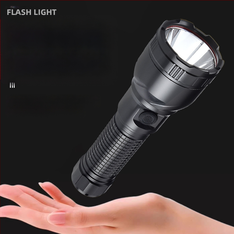 Tugeva valgusega taskulamp, üliere, pika ulatusega, suure võimsusega, ülipika aku tööeaga, laetav, matkamiseks mõeldud avariivalgustusega taskulamp