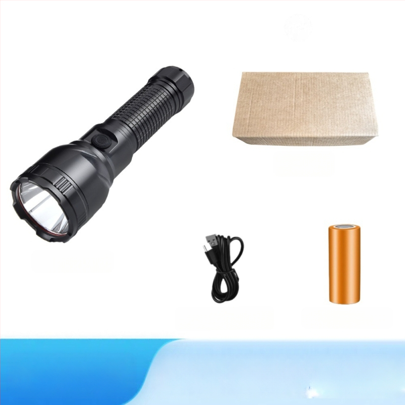 Tugeva valgusega taskulamp, üliere, pika ulatusega, suure võimsusega, ülipika aku tööeaga, laetav, matkamiseks mõeldud avariivalgustusega taskulamp