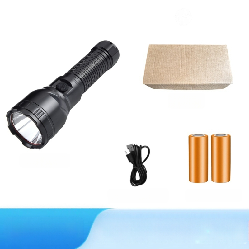 Tugeva valgusega taskulamp, üliere, pika ulatusega, suure võimsusega, ülipika aku tööeaga, laetav, matkamiseks mõeldud avariivalgustusega taskulamp