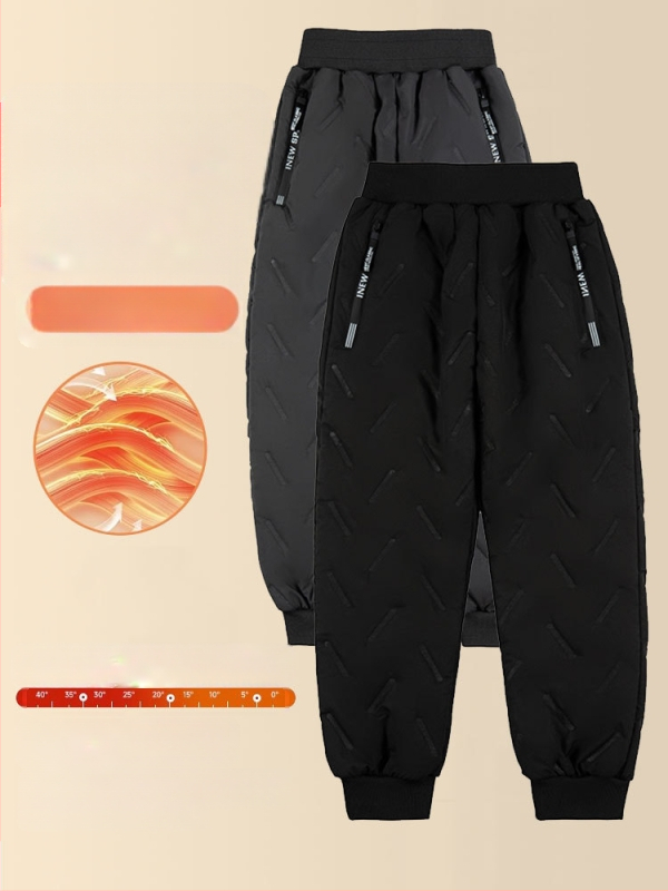 Poiste tepitud püksid, külmakindlad ja soojad, keskmise ja suure suurusega laste sametist paksendatud püksid, poiste retuusid, uus talvemood