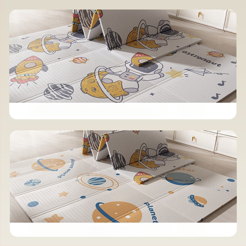 Kūdikio ropojamasis kilimėlis, sutirštintas putplasčio kilimėlis, saugi medžiaga, be kvapo, atsparus aliejui, apsauga nuo užsiteršimo, lengvai valomas, sulankstomas ir sandėliuojamas