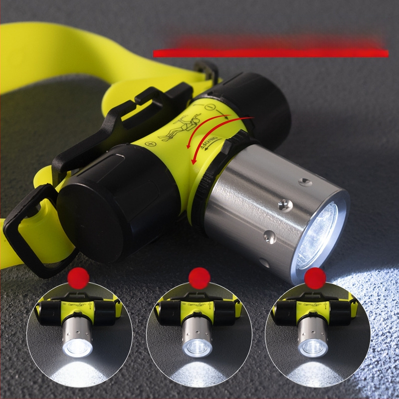 Ilgai tarnaujantis, stiprus dviračių priekinis žibintas, dvigubos paskirties šviesa, itin ryškus profesionalus T6 lempos karoliukas, tinkantis nardyti jūroje