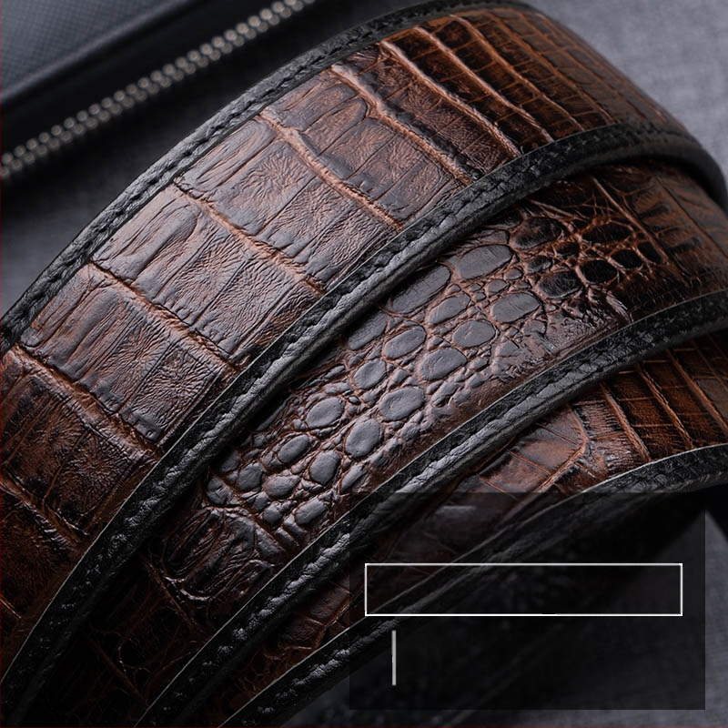 Pealiskihi loomanahast meeste vöö ehtsast nahast automaatse pandlaga seestpoolt kantav loomanahast äriline vabaaja klassikaline must meeste vöö