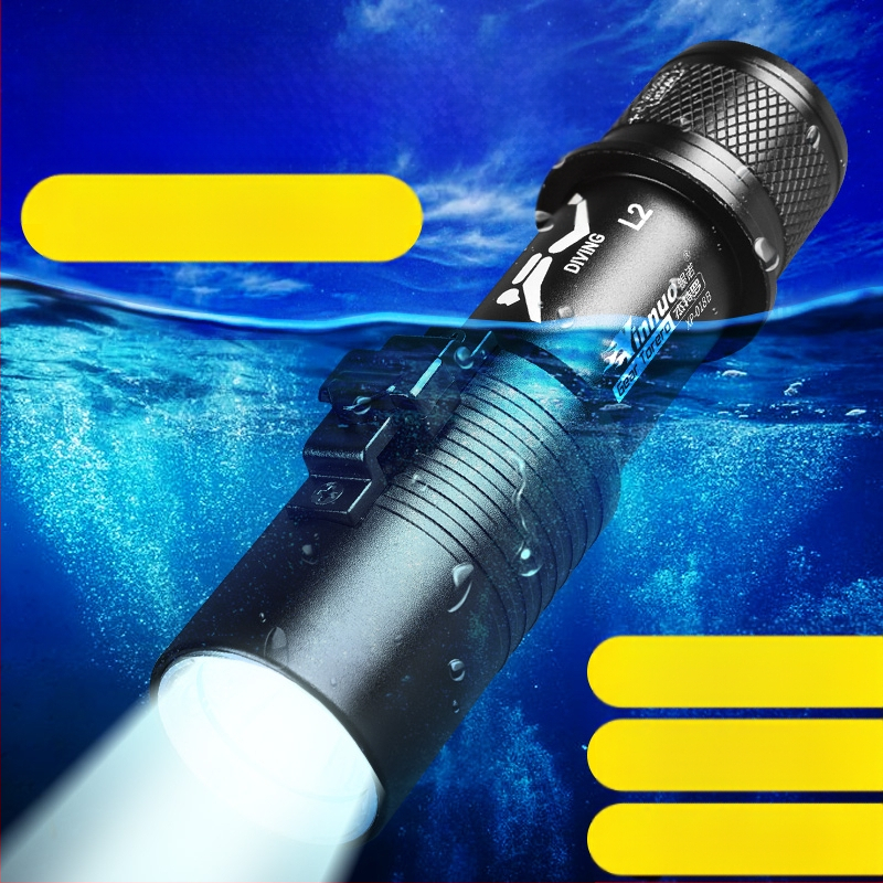 Nardymo žibintuvėlis, įkraunamas po vandeniu, profesionalus magnetinio jungiklio apšvietimas, stipri šviesa, atspari vandeniui, specialūs itin ryškūs lauko žibintai