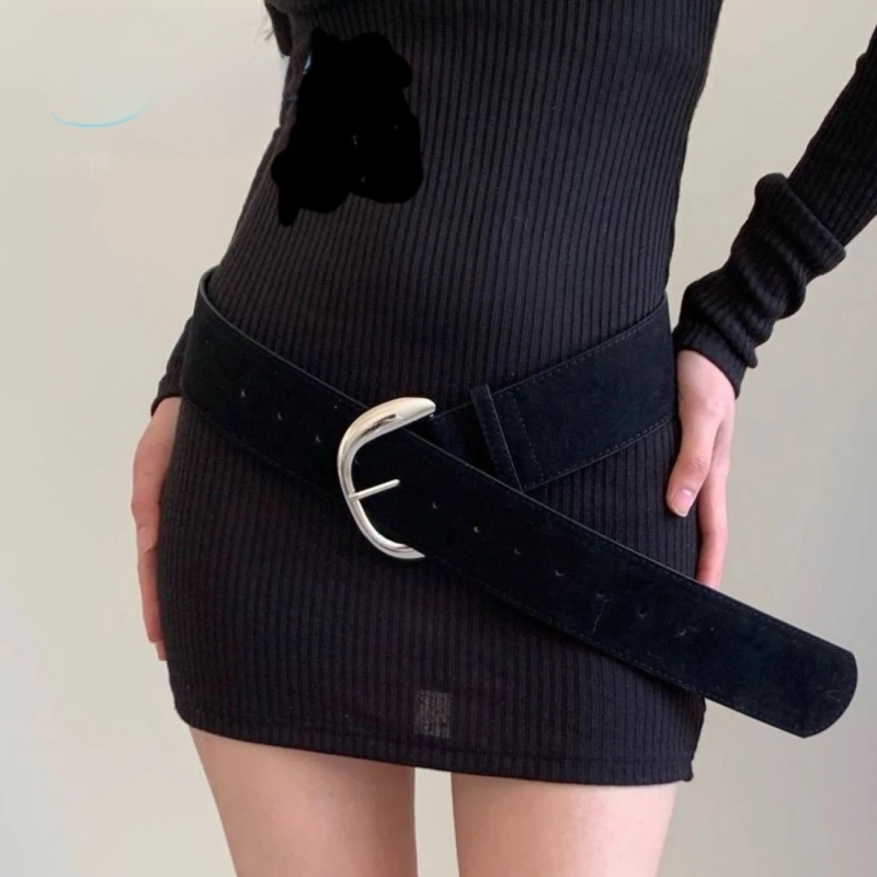 Naiste vöö 2025 Uued aksessuaarid Seemisnahast moodne mitmekülgne püksivöö Retro Maillardi stiilis lai vöö