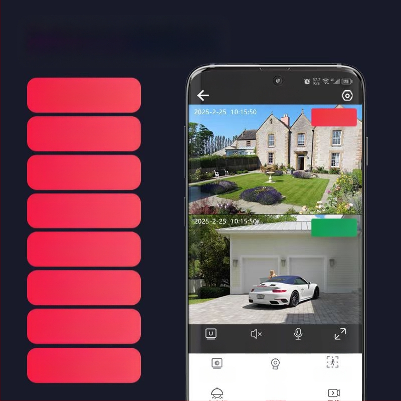 Binokulaarne seinale kinnitatav relvakaamera P6Slite. Piiriülene populaarne toode, kõrglahutusega öise nägemise ja kahe ekraaniga turvalisuse ja kaitse jälgimine.