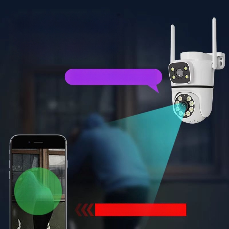 Binokulaarne seinale kinnitatav relvakaamera P6Slite. Piiriülene populaarne toode, kõrglahutusega öise nägemise ja kahe ekraaniga turvalisuse ja kaitse jälgimine.