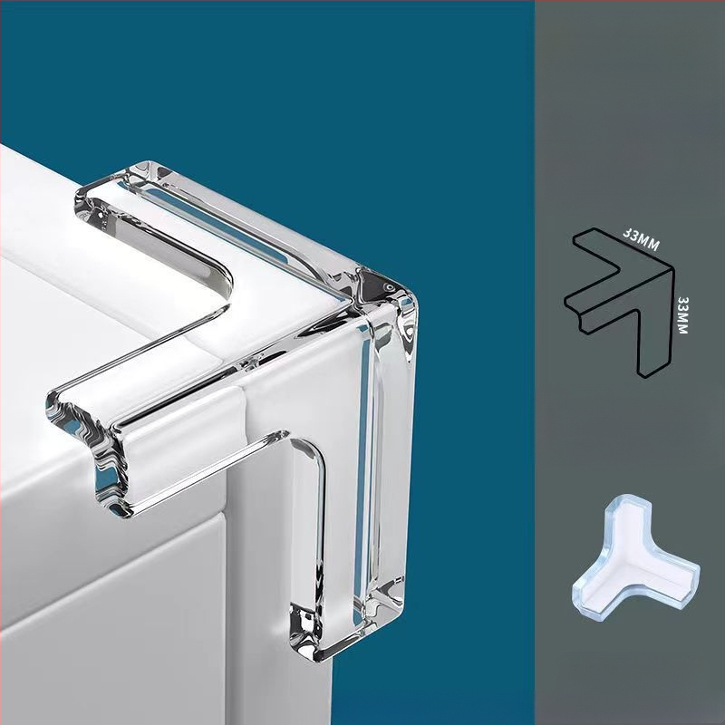 Laua nurk täisnurga all kokkupõrkevastane nurgakaitse lastele kokkupõrkevastane aknakate pehme nurgaga silikoonist lauakaitsekate