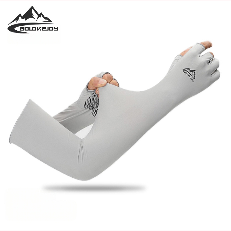 Suvine jääsiidist päikesekaitsekreemi varrukas meestele ja naistele, autojuhtimise, UV-kindlad, kiiresti kuivavad, sõrmedele mitteläbilaskvad kalastuskindad, libisemiskindlad XG32