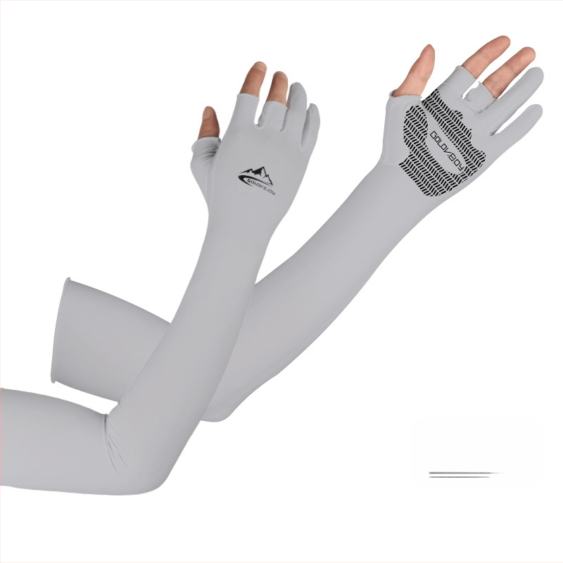 Suvine jääsiidist päikesekaitsekreemi varrukas meestele ja naistele, autojuhtimise, UV-kindlad, kiiresti kuivavad, sõrmedele mitteläbilaskvad kalastuskindad, libisemiskindlad XG32