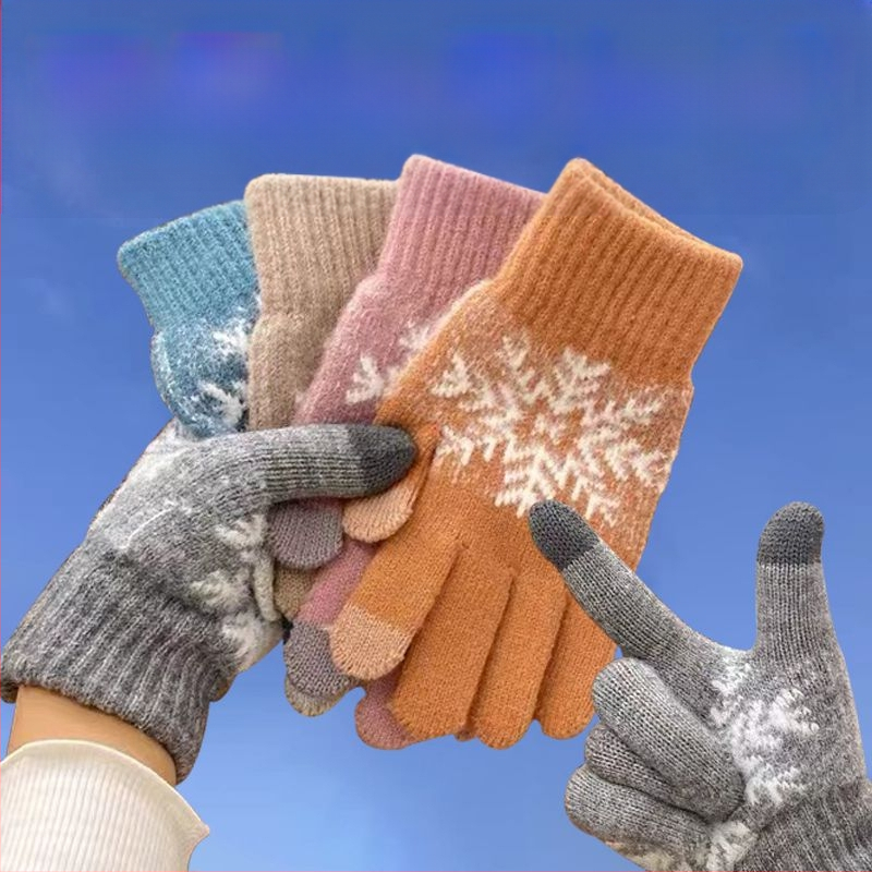 Ziemas biezi jāšanas dubultie cimdi ar flīsa oderi vilnas cimdi vairumtirdzniecības cimdi silti, auksti, silti, ar flīsa oderi