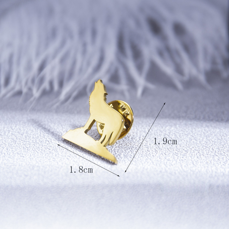 Roostevabast terasest hundiloomaga pross meeste ülikonna jakiga rinnanõel peiupoegade pulmaaksessuaarid trendikas punkstiilis