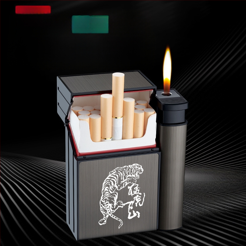 Isikupärastatud kaasaskantav sigaretiümbris ilutulestikuga integreeritud kaheotstarbeline sigaretiümbris kolm-ühes loominguline sigaretiümbris poiss-sõbra kingitusteks hulgimüügiks