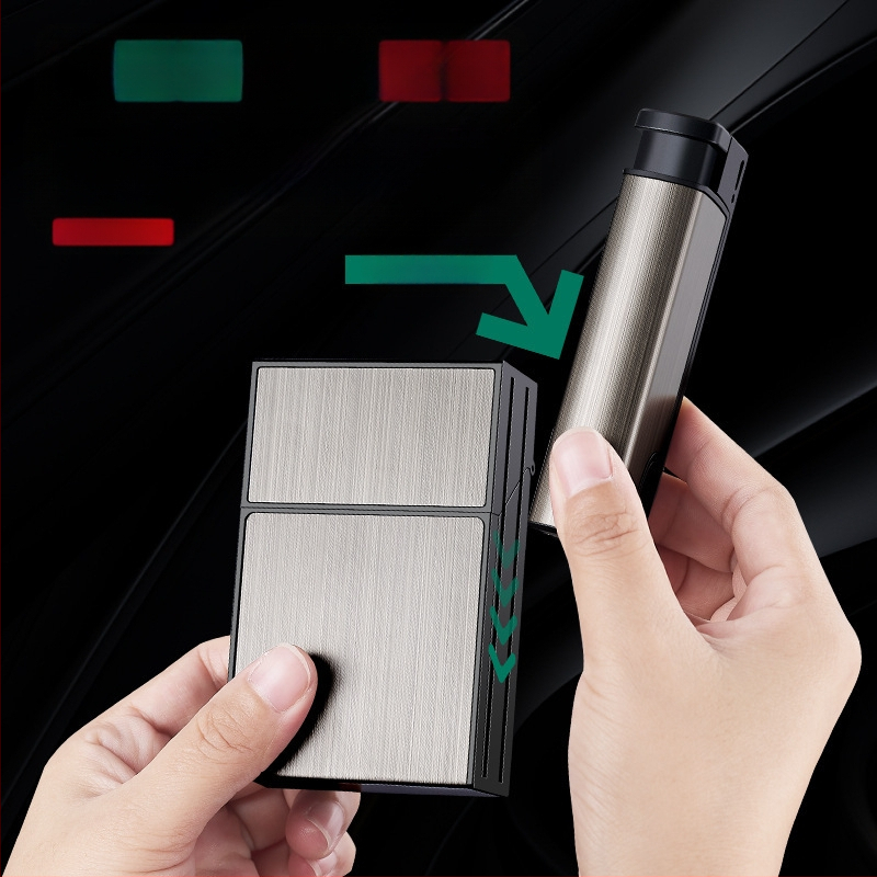 Isikupärastatud kaasaskantav sigaretiümbris ilutulestikuga integreeritud kaheotstarbeline sigaretiümbris kolm-ühes loominguline sigaretiümbris poiss-sõbra kingitusteks hulgimüügiks