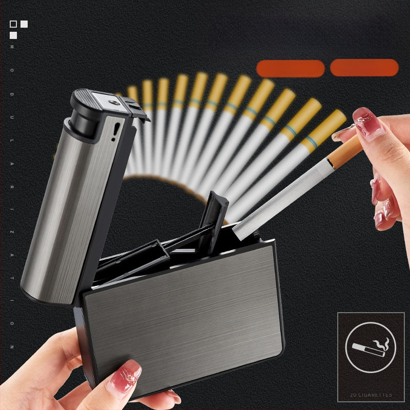 Focus Manufacturer muški automatski upaljač za cigarete s pakiranjem od 20 komada, odvojivi, višenamjenski metalni, dvostruke namjene, otporan na pritisak i vlagu