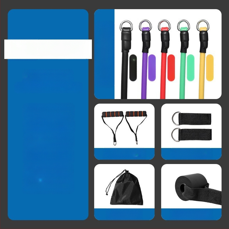TEP11-osaline komplekt tõmbeköit, elastne multifunktsionaalne tõmbevöö, meestele ja naistele mõeldud treeningköis, tõmbeköis
