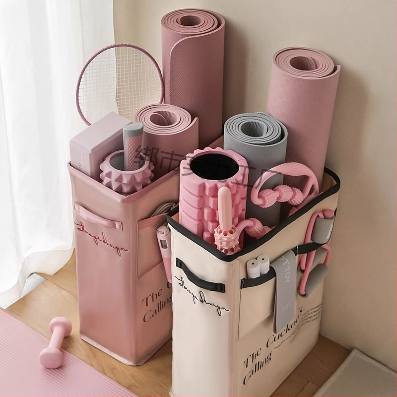 Mobiilne joogamati hoiukorv, sulgpallireketi hoiukorv, vahekapp, põrandal seisev, määrdunud riiete korv, ülikitsas, veekindel